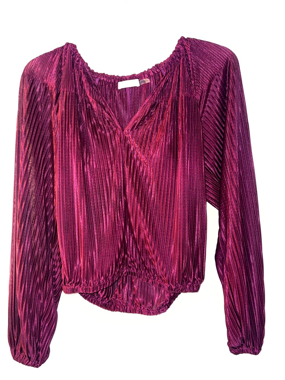 Like New Ramy Brook Lenon Pleated Balloon Sleeve Top Size Small - Picture 5 of 10